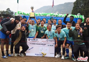 बुद्धलाई त्रिवेणी कपको उपाधि
